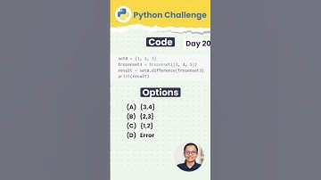 Difference Between Set and Frozenset in Python | Python Challenge Day 20