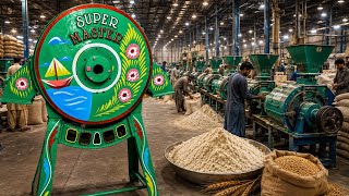 Amazing Flour Mill Machine Manufacturing Process in Local Factory | Atta Chakki Factory Pakistan