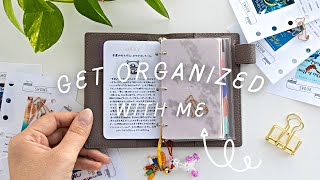 Get Organized With Me 🍓 Mini 5 Rings + Pocket Planner Refresh (ASMR)