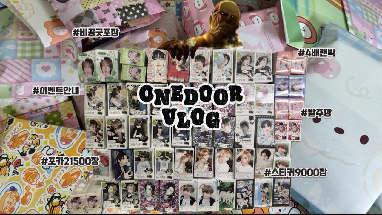 [원도어 브이로그] 그날 똥개는 떠올렸다 •보넥도 비공굿 30000장 • 4배 랜박 • 비공굿 포장 • 비공굿 발주 