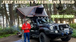 Jeep Liberty KJ Overland Build Walk Around &  Roofnest Condor Roof Top Tent | OffRoad 4x4