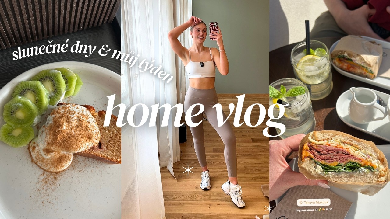PRVNÍ JARNÍ VLOG 🌸 tvarohový chlebík, procházky, nahrávání lekcí pilates, wellness unboxing