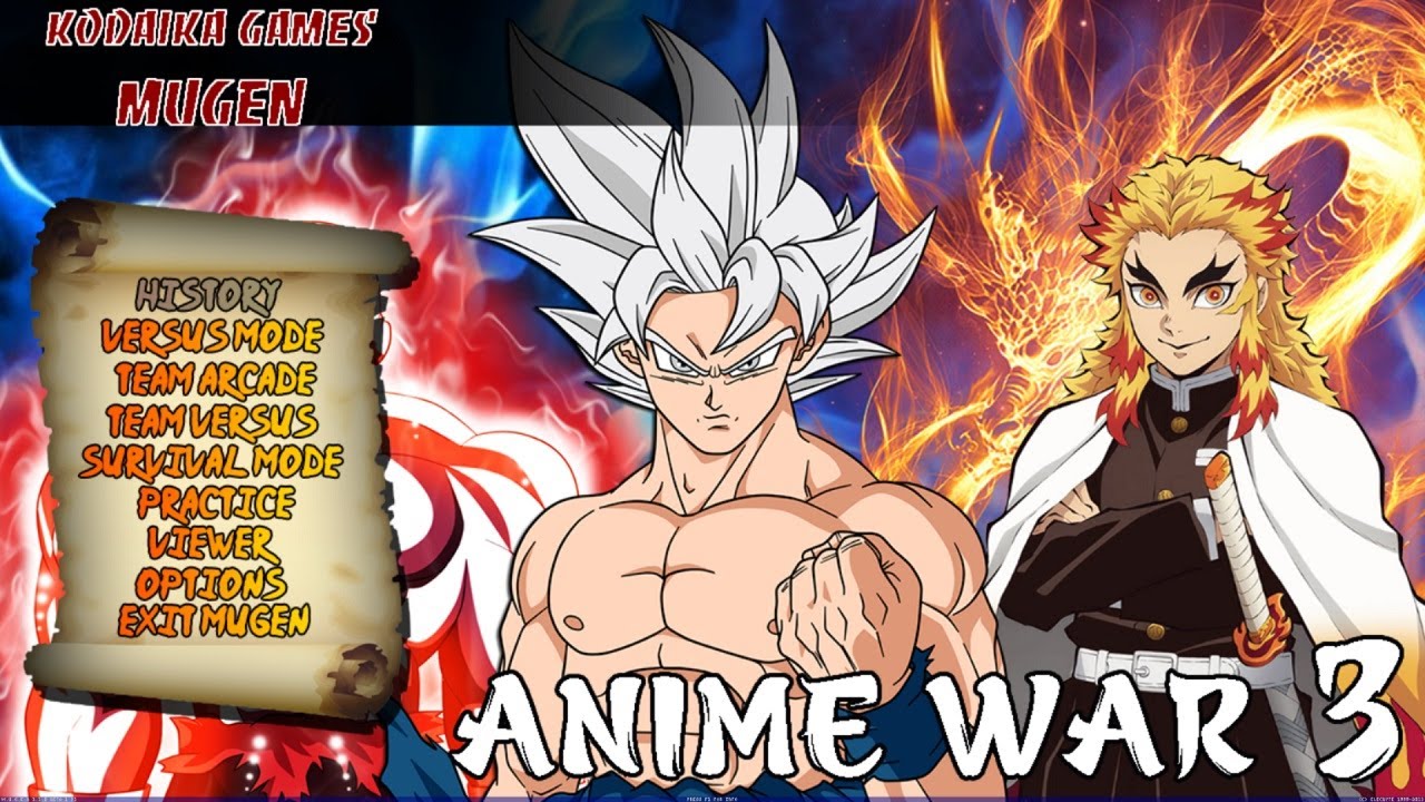 ANIME WAR SUPER MUGEN 3 NEW +120 CHARACTER [ ANDROID + IOS ] DOWNLOAD 