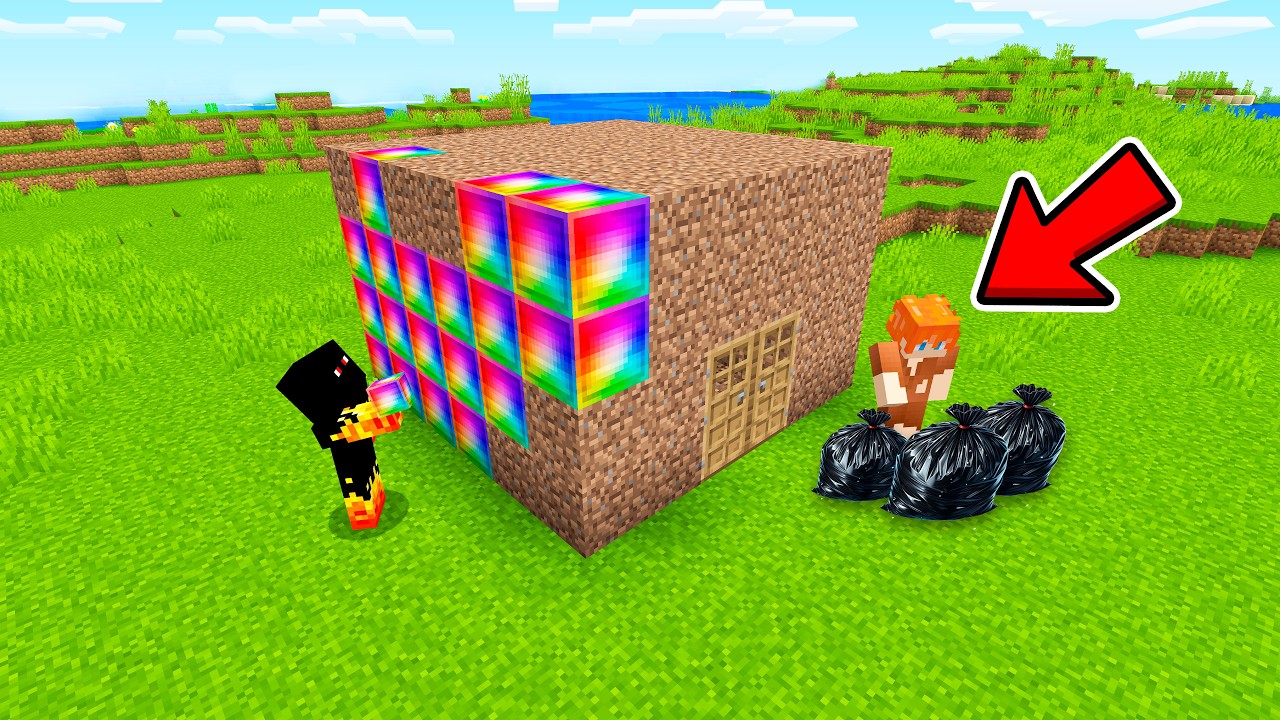 Surpreendi NOOB com uma Base Secreta de AVARITIA no Minecraft