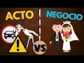 Diferencias entre Actos y Negocios Jurídicos [CON EJEMPLOS]