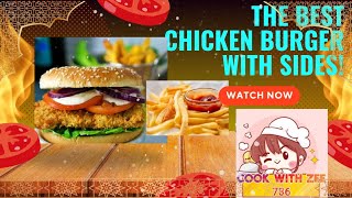 CHICKEN FILLET BURGERS WITH ALL THE SIDES! | PERFECT FOR IFTAR | JUICY FILLET BURGERS🤤