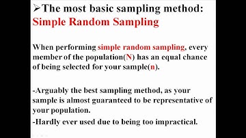 Sampling Methods