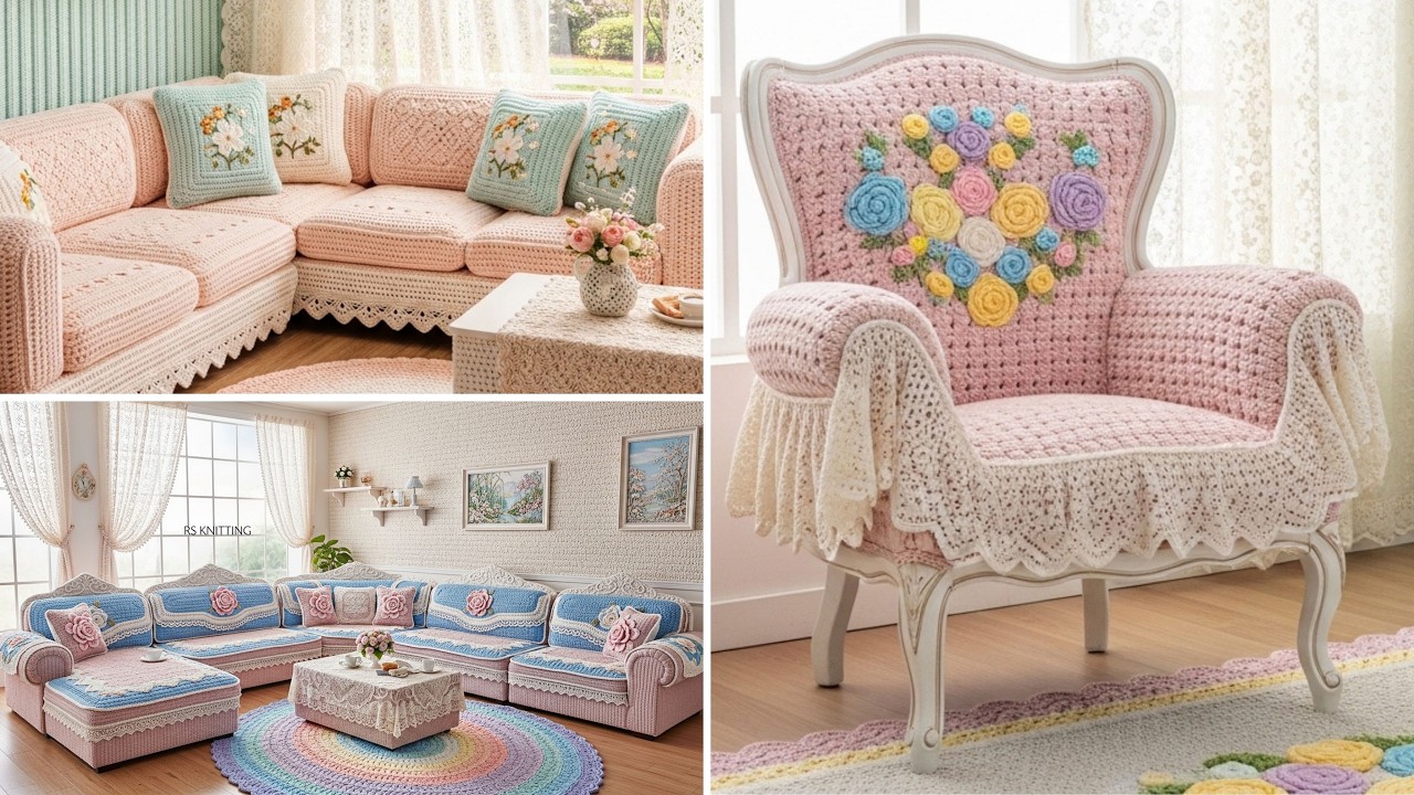 Teal & Peach Modern Cozy Home | Series – Episode 11 / Full Crochet Decor Tour