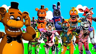 Playing as EVERY RUIN ANIMATRONIC in Fredbear's Mega Roleplay Roblox