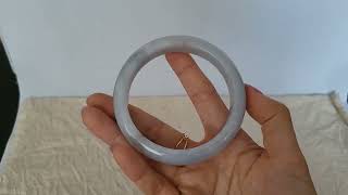 60.7mm lavender jadeite grade a bangle natural burma jade purple [lavender dreams] 4648 - JA 97 screenshot 4