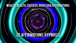 Wealth , Success, Good Luck , Lottery 3D Affirmations Hypnosis