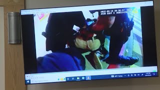 Former officer accused of dragging disabled man out of Target stands trial