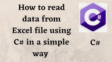 How to read data from excel file using C# / How to read excel file from C#