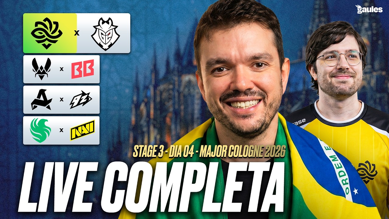 DIA 4 - IEM COLOGNE MAJOR 2026 STAGE 3  - !socio - Siga @Gaules nas redes sociais!
