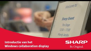 Professionele Displays Het Windows Collaboration Display Van Sharp Introductie