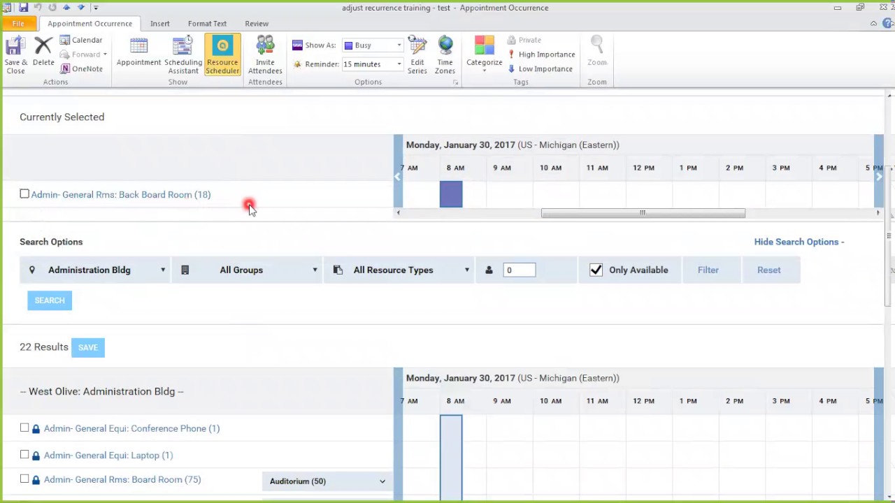 Adjusting Recurring Meetings In Outlook YouTube