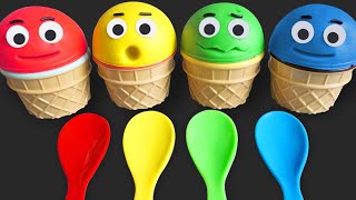 Colors Play Doh Ice Cream Cups