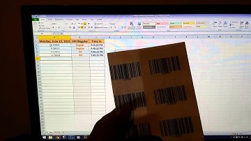 Excel Barcode Scanning