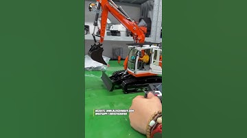 The 1/14 C914 tracked excavator with electric driver model is now fully assembled!