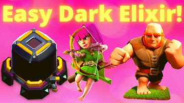 FARM DARK ELIXIR FAST in Clash of Clans! - How to Farm Dark Elixir at Town Hall 10