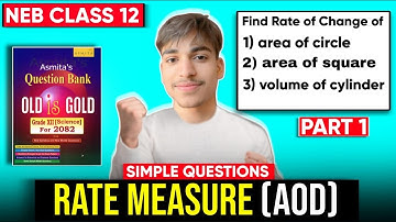 📊 Rate Measure Problems Made Easy! (Applications of Derivatives Part 1) | NEB Class 12 Math | GoalX