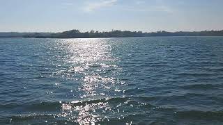 Jezero Dubrava na rijeci Dravi kod grada Preloga. Lake Dubrava on the river Drava. Croatia, 2021.