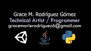 Grace M. Rodriguez Gomez Technical Artist Demo Reel 2024