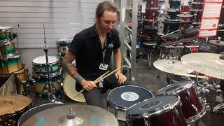 Trusound Drums Hybrid Low Volume Drumheads Chris Blankenship playing for the 1st time reaction screenshot 5