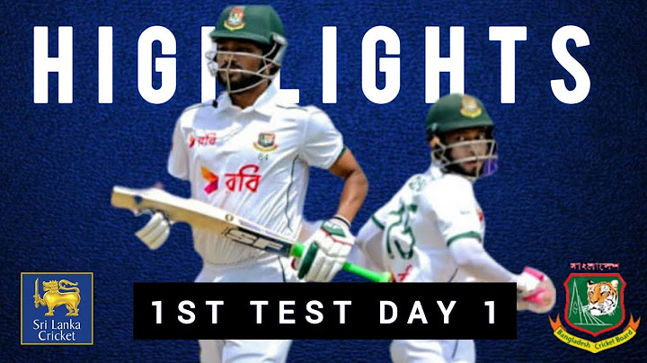 Sri Lanka vs Bangladesh 1st test Day 1 short Highlights