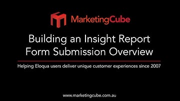 Eloqua Insight Export a Form Submission Overview Report