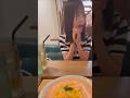 HKT48 江浦優香 料理がきた時に自然に可愛いセリフが言えちゃう出来る子 👶 #石井彩音 #ファミレス
