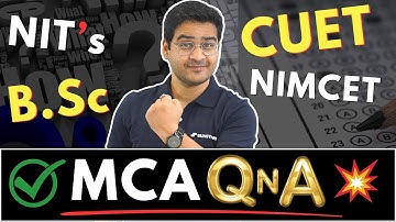💥NIMCET 2024, CUET 2024 MCA Admissions? MCA for Non Maths Students! #MCA #CUET #NIMCET #MCA2024