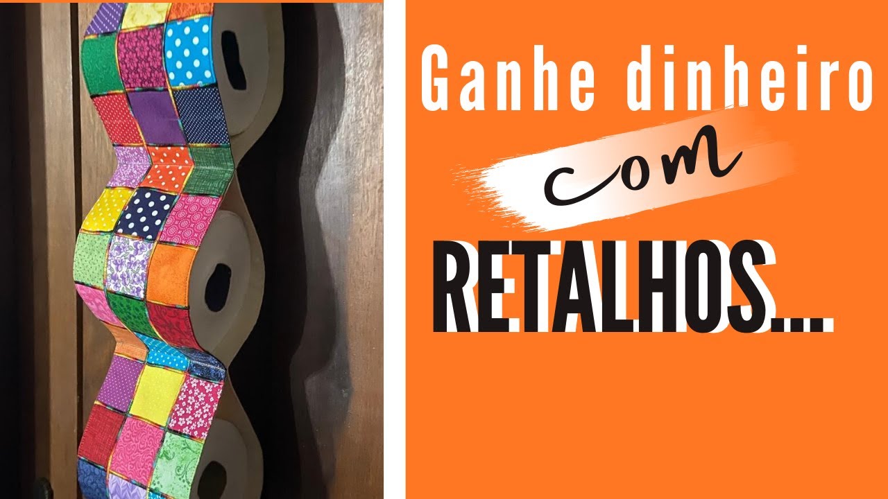 Porta Papel Higiênico de Retalhos - Costura Criativa com Bia Abdalla