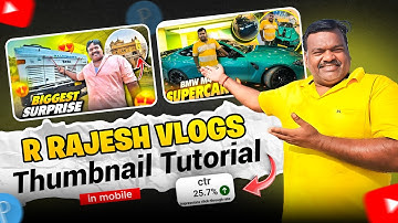How to Make Thumbnail Like R Rajesh Vlogs | R Rajesh Jaisa Thumbnail Kaise Banaen