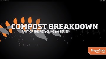 Recycling 101 - Learn to Compost