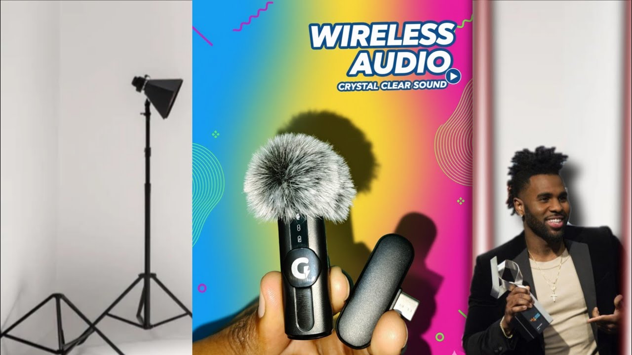  GRENARO S12 Wireless Mic for YouTube | 3-Level Adjustable Noise Reduction 