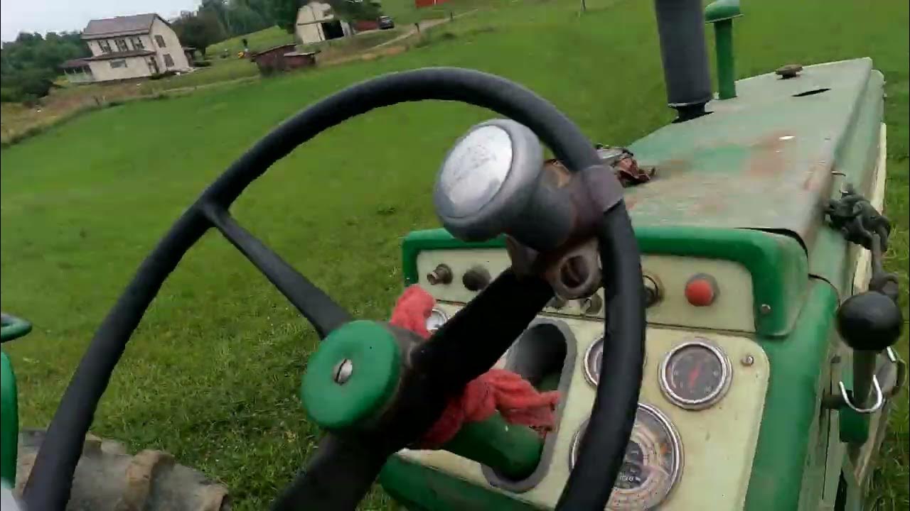 Top dressing Corn with Urea Using an Oliver 1550 Tractor YouTube