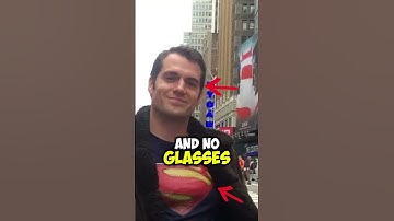 No-One Recognised Henry Cavill Under A Superman Poster In Times Square⁉️🤯 #shorts