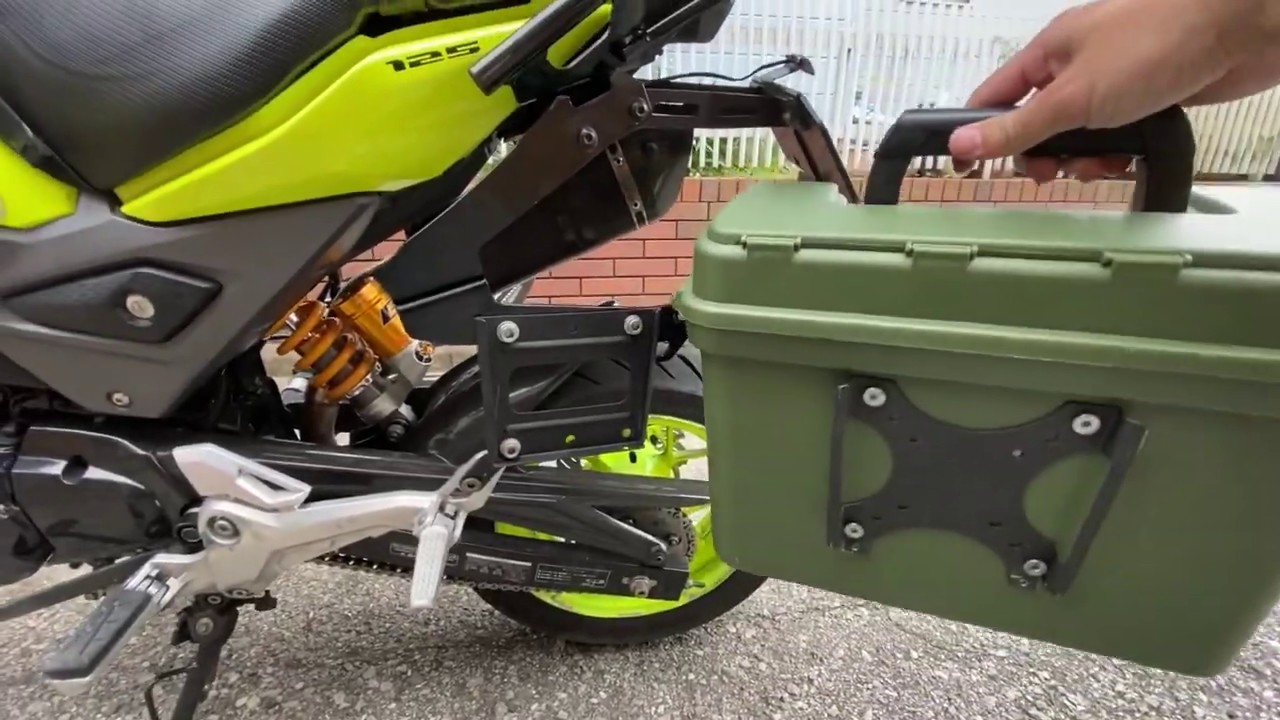 Grom 自作サイドケース取り付け Youtube