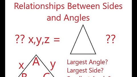 Triangle Inequalities and Relationships Between Angles and Sides