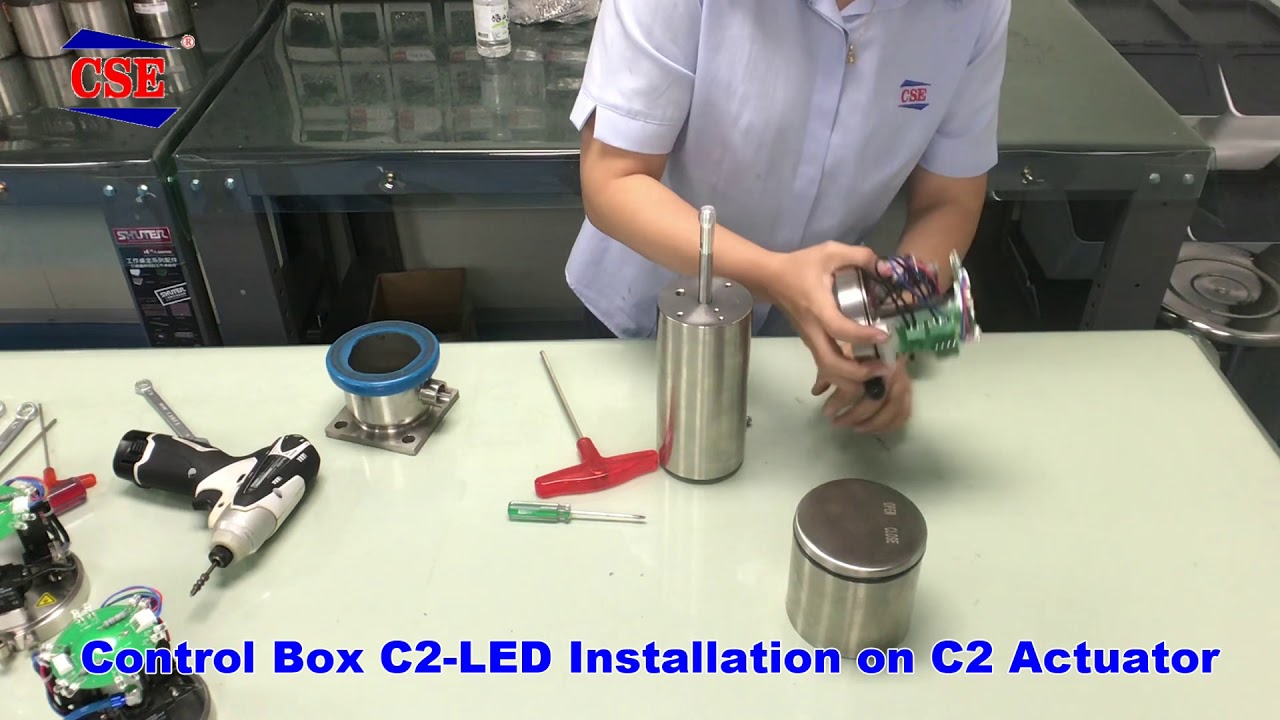CSE Control Box C2 installation on C2 Actuator C2 LED控制盒安裝C2氣缸 - YouTube
