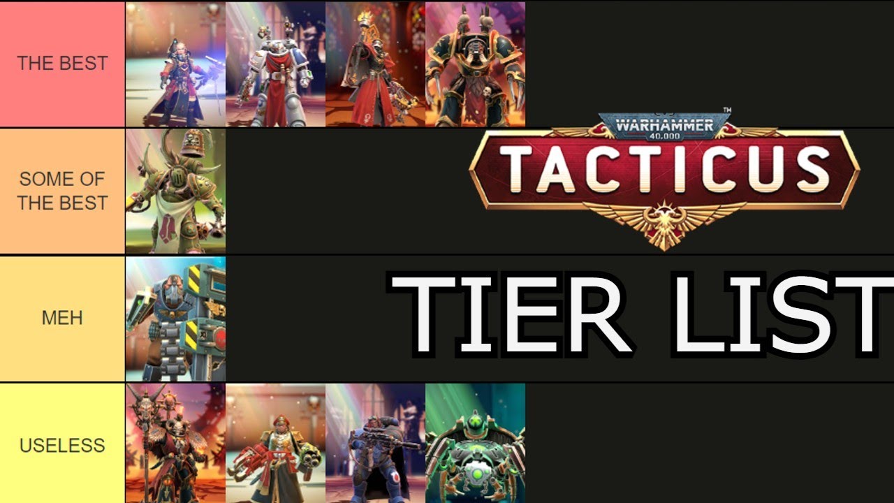 TIER LIST Warhammer Tacticus YouTube