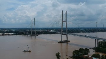 My Thuan Bridge - Mekong River With DJI Spark