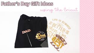 Father's Day gift ideas using the Cricut #htvront #cricut #teckwrapvinyl #fathersdaygiftideas