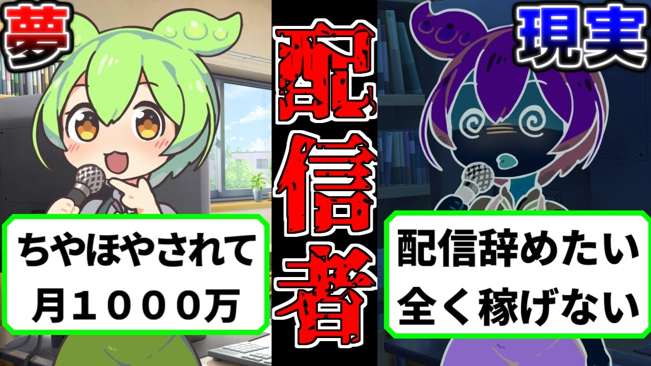 【現実は甘くない】配信者のリアルが絶望な理由【ずんだもん ゆっくり解説】