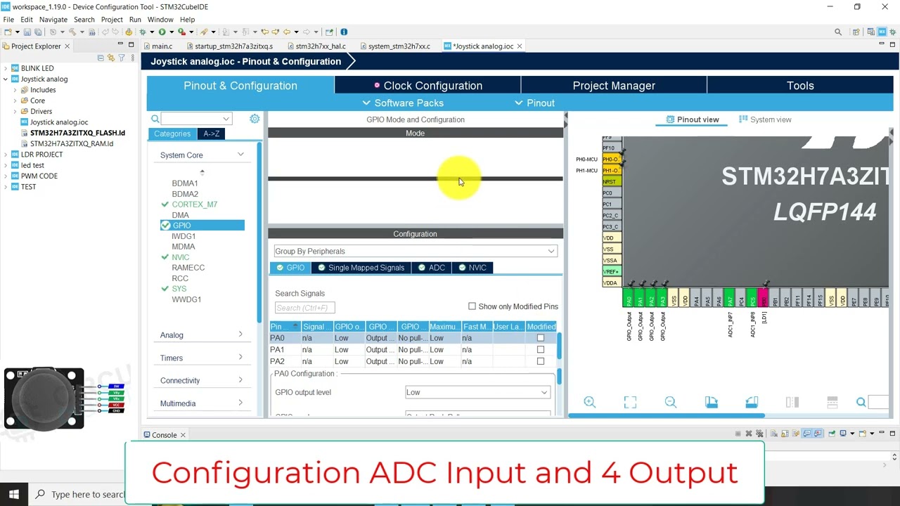 "Interfacing Joysticks with STM32 Microcontrollers: Examples and Applications"