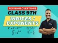 Indices and Exponents| Maths ICSE, CBSE Class 9 | Revision Questions #icse #cbse #maths