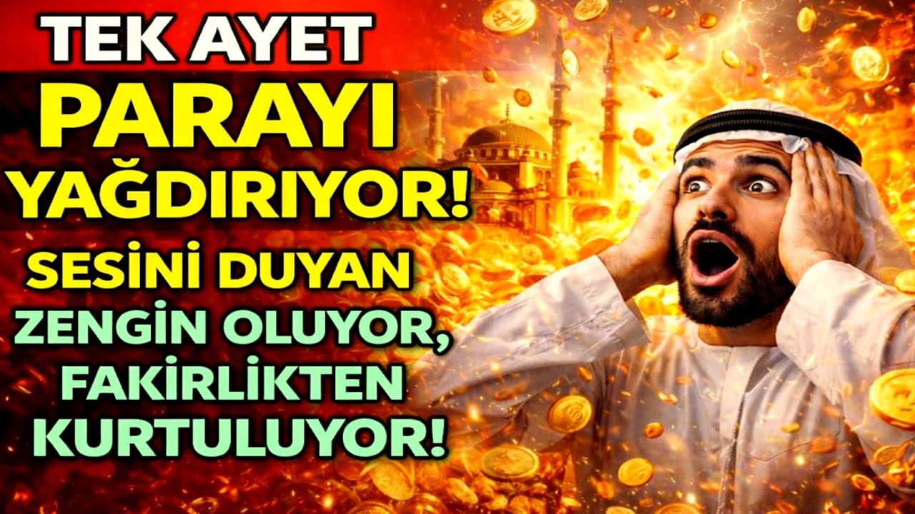 PARA GETİREN SURE! TEK BİR AYET SANA RIZIK GETİRİR, DİNLEDİKTEN 3 SANİYE SONRA YOKSULLUĞU YOK EDER!