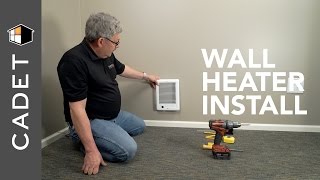 How to install wall heater with builtin thermostat | Cadet Heat