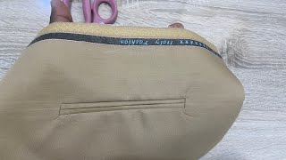 Simplest Double welt pocket tutorial you will ever see on YouTube